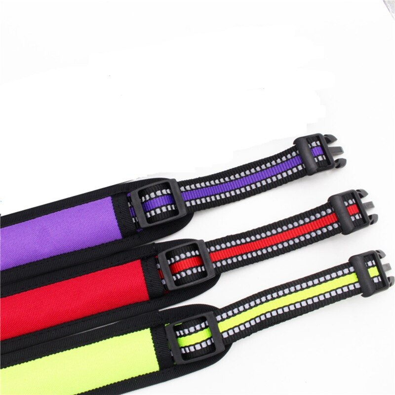 Adjustable Dog Collars Reflective Dog Collar For Safe Night Walking Pitbull Bulldog Beagle Correa Perro Leash For Puppy