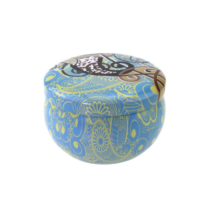 10 stuks mini blikken doosjes voor kaarsen, balsem, ronde lege potten voor sieraden, cosmetica, make-upcrème, haarwax, doosje: Stijl -15