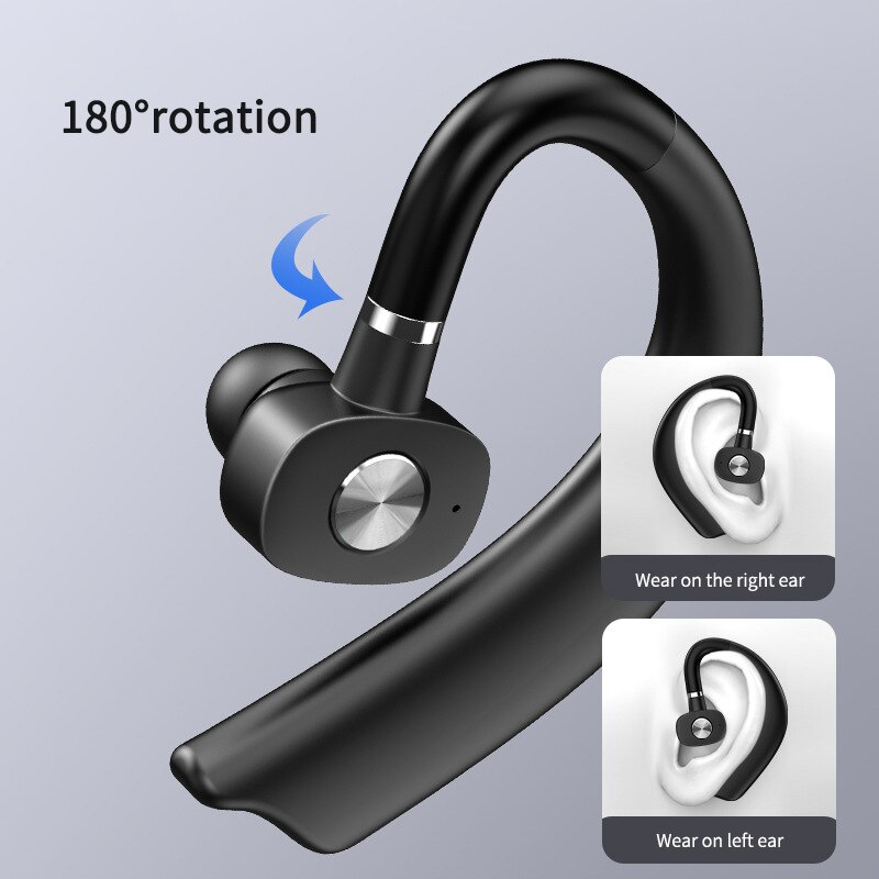 Wireless Bluetooth Earphone Waterproof Headphone Sports Earbuds Portable Business Headset With 180 Degrees Rotation For Phone