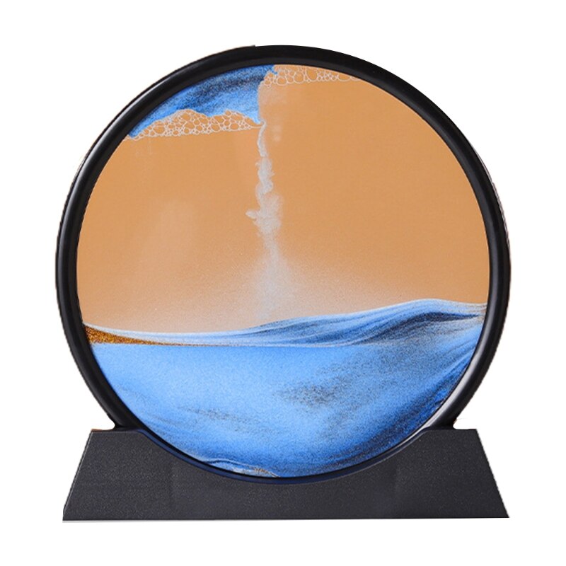 One Piece Of 10 Inch Art Picture 3D Hourglass Glass Ornaments Home Decoration Items: BL