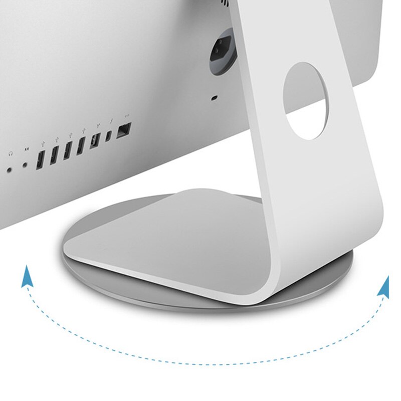 360 Rotation Computer Monitor Base Disc Non-Slip Laptop Notebook Aluminum Alloy Stand Dock for Television Projector