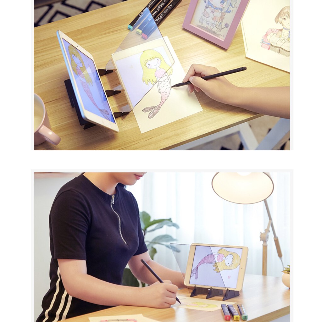 Digital Graphic Drawing Board Pad Sketch Drawing Board Reflection Of Mirrors