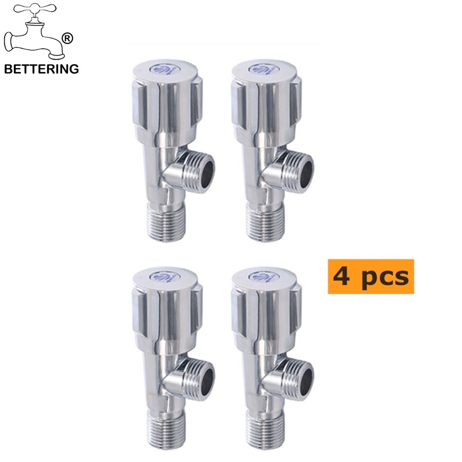 Bathroom Brass Chrome Corner Angel Valve Radiator Block Valves Towel Warmer Angled Stop Valves Shut Off Valve for Toilet Kitchen