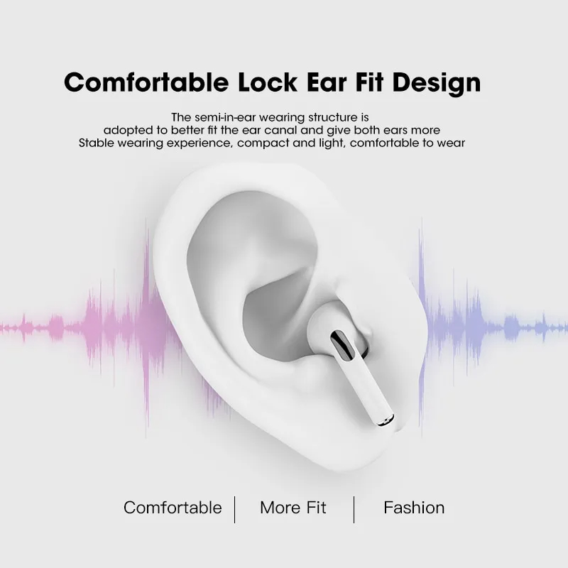 Pro 4 TWS wireless headphones touch control earphone BT 5.0 waterproof mini pods with mic for iPhone Xiaomi earbuds auto pairing