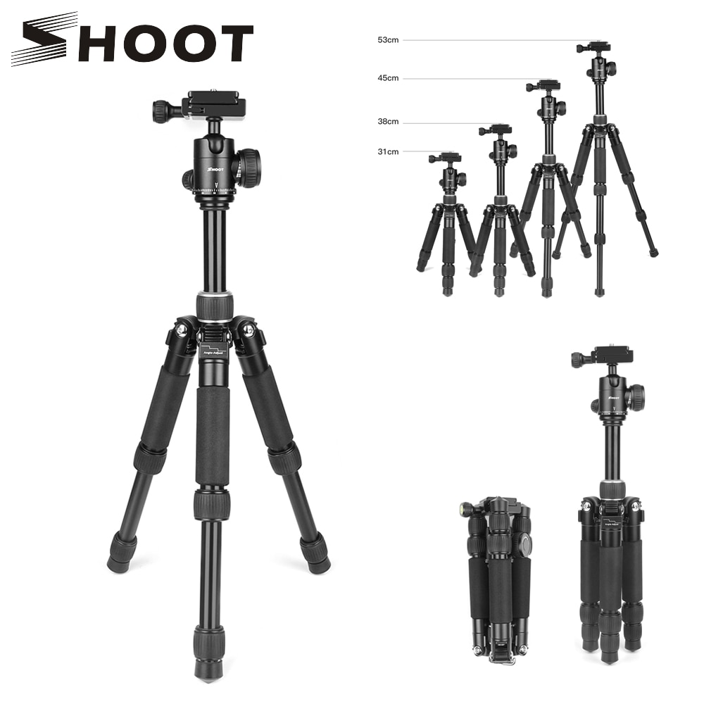 Shoot rejsekamera stativ holder holder til canon  m50 nikon  d5600 d5300 sony  x3000 a6000 dslr kamera tilbehør