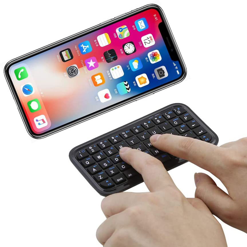 Mini Oplaadbaar Type-C Bluetooth 3.0 Toetsenbord Slank Draadloos Zaktoetsenbord Draagbaar 49 Toetsen Toetsenbord voor Tablets Smartphones