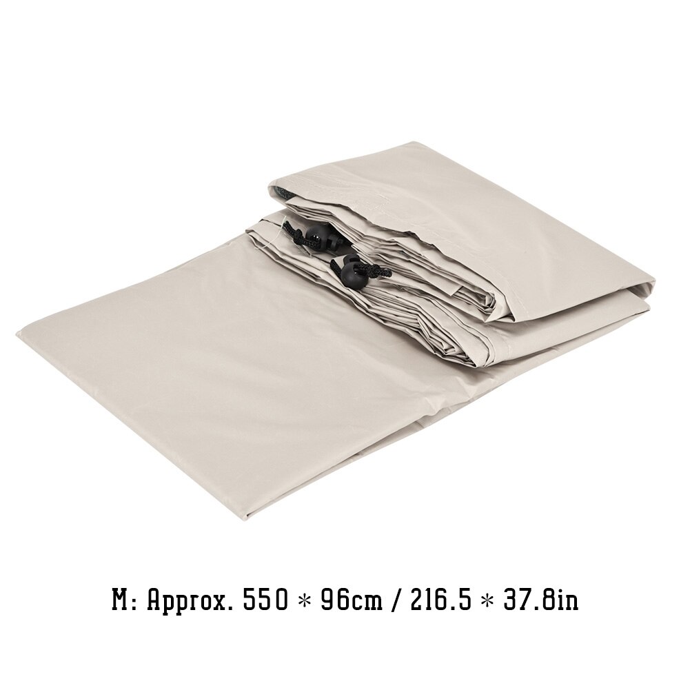 Pool roll cover beige udendørs swimmingpool roll cover vandtæt beskytter til udendørs heavy duty have