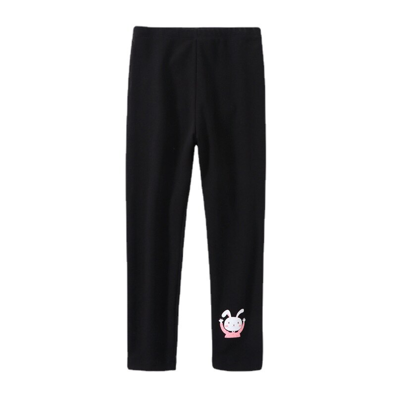Kids Girls Leggings Spring Autumn Cartoon Rabbit Pattern Long Tight Pants for Children