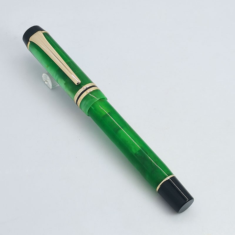 Kaigelu 316 Fountain Pen F Nib Beautiful Marble Amber Pattern Ink Pen Writing for Office Business: Burgundy / EF