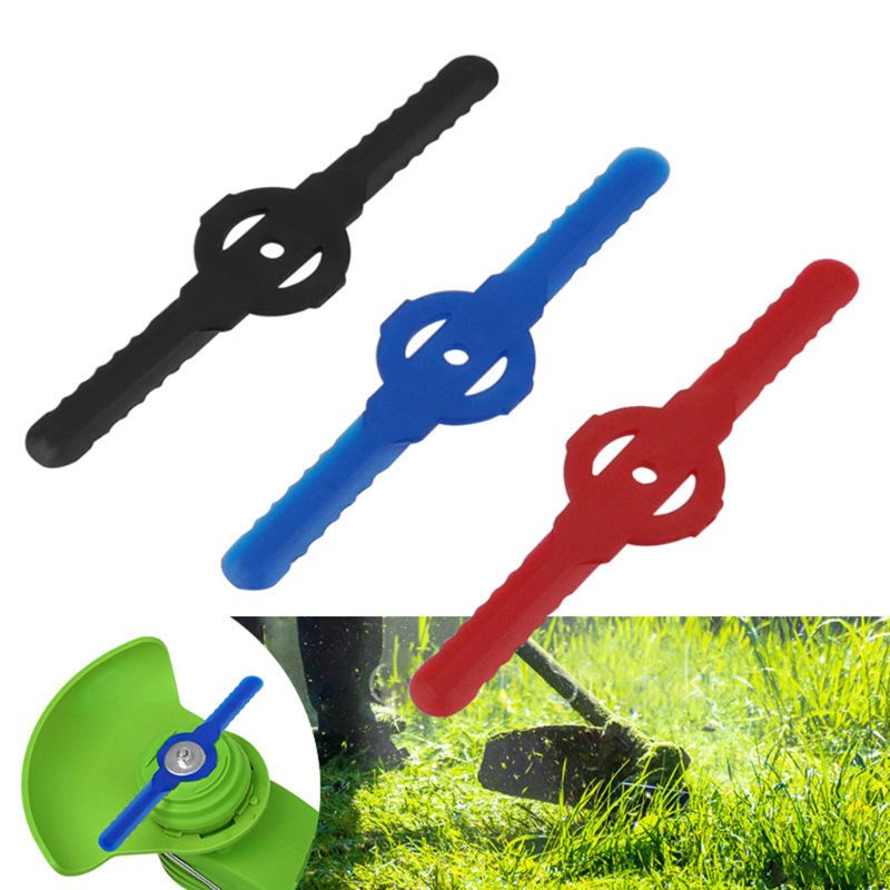 5pcs Plastic Lawn Mower Blades Grass Trimmer Head Replacement Cutter Garden Tool