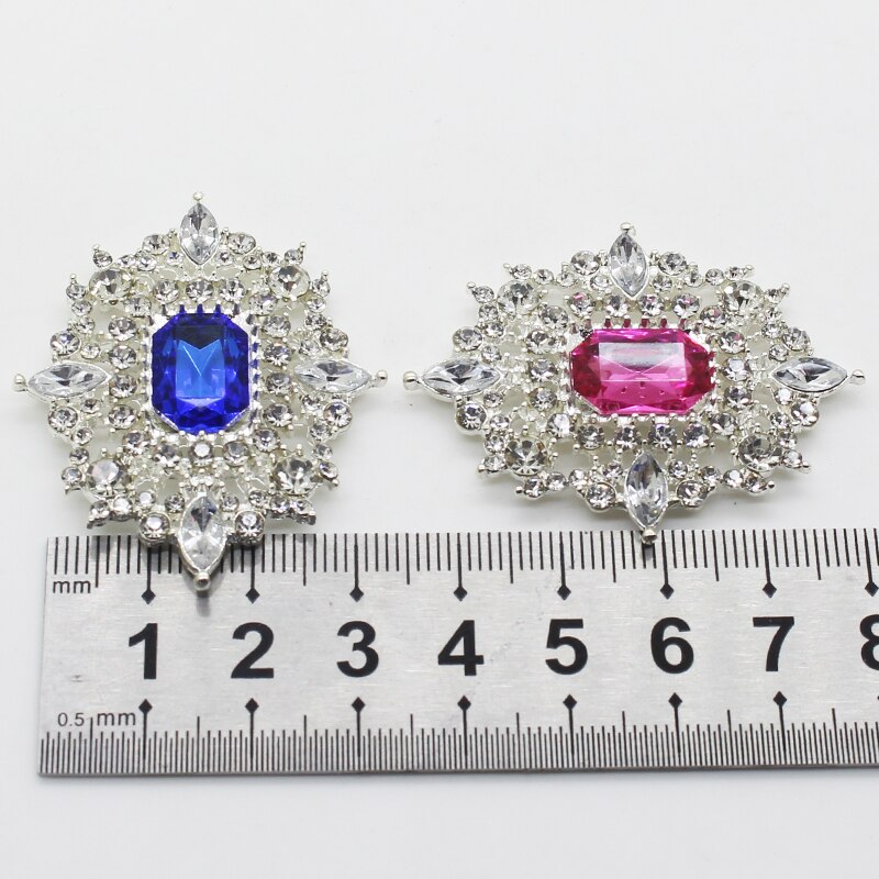 5pcs / lot Alloy Decoration Crystal Flatback DIY Belt Bag Wedding Ribbon Invitation Supply Accessories