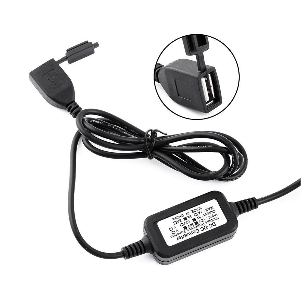Motorbike Handlebar USB Port Power Supply Socket Converter For Phone GPS Charger DC 5V 2A Adapter Motorcycle USB Socket