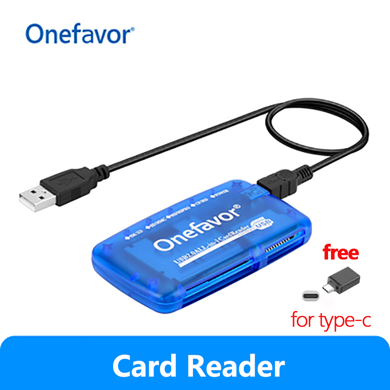 Portable Memory Card Reader SM Card Reader High Speed USB 2.0 All in One Cardreader Supply for SM SD MMC Memory Stick: Light Purple