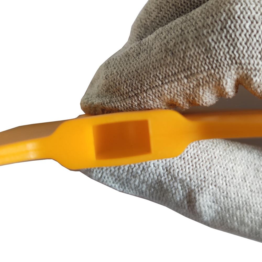 Yellow Square Window Squeegee Plastic Scraper For Car Wrapping A41