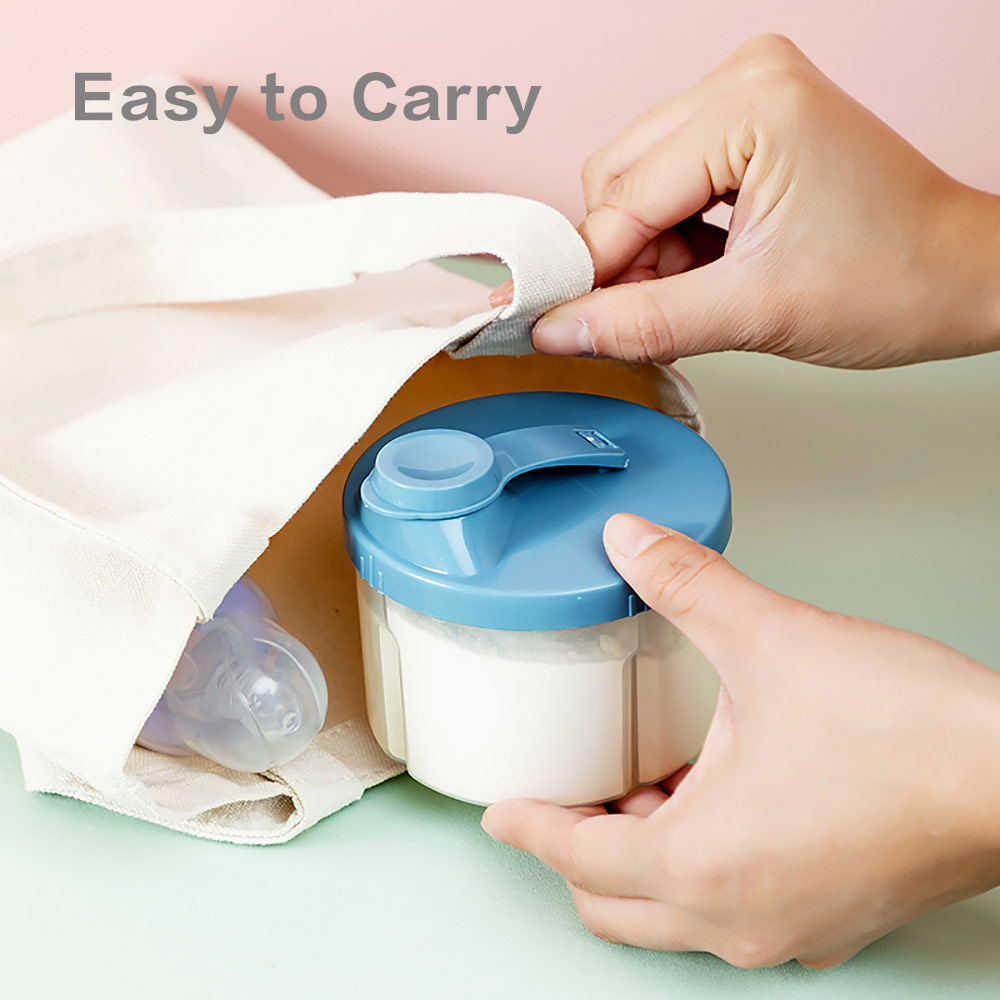Baby Milk Powder Dispenser with Lid Portable Formula Milk Storage Containers Snack Box for Toddler Essentials Cereal Holder