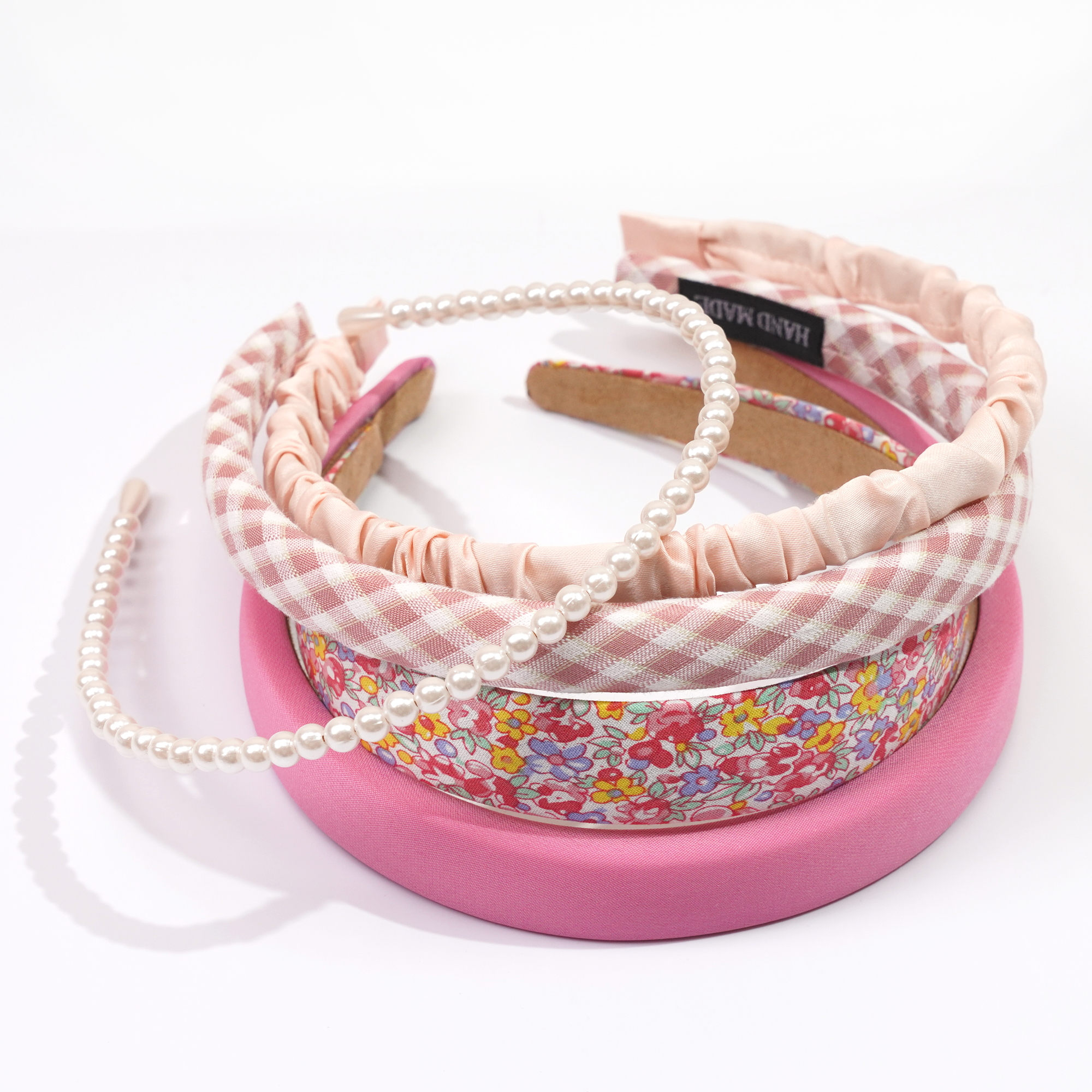 Diademas elegantes para mujer y niña, aro de cabeza de ala ancha, perlas de imitación decorativas, accesorios para el cabello de , 5 unidades por juego