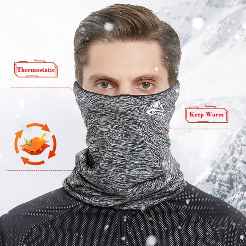 Masque foulard de vélo, cache-cou, cache-nez auto-chauffant pour la poussière, le vent, la moto, bandeau Bandana de cyclisme en plein air