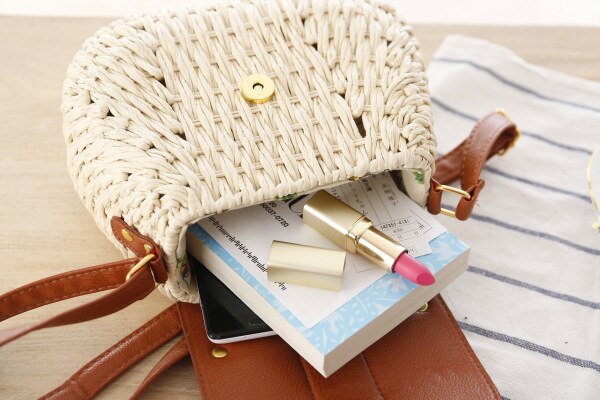 paper rope woven bag small fresh messenger straw bag beach vacation shoulder shoulder bag woven bag