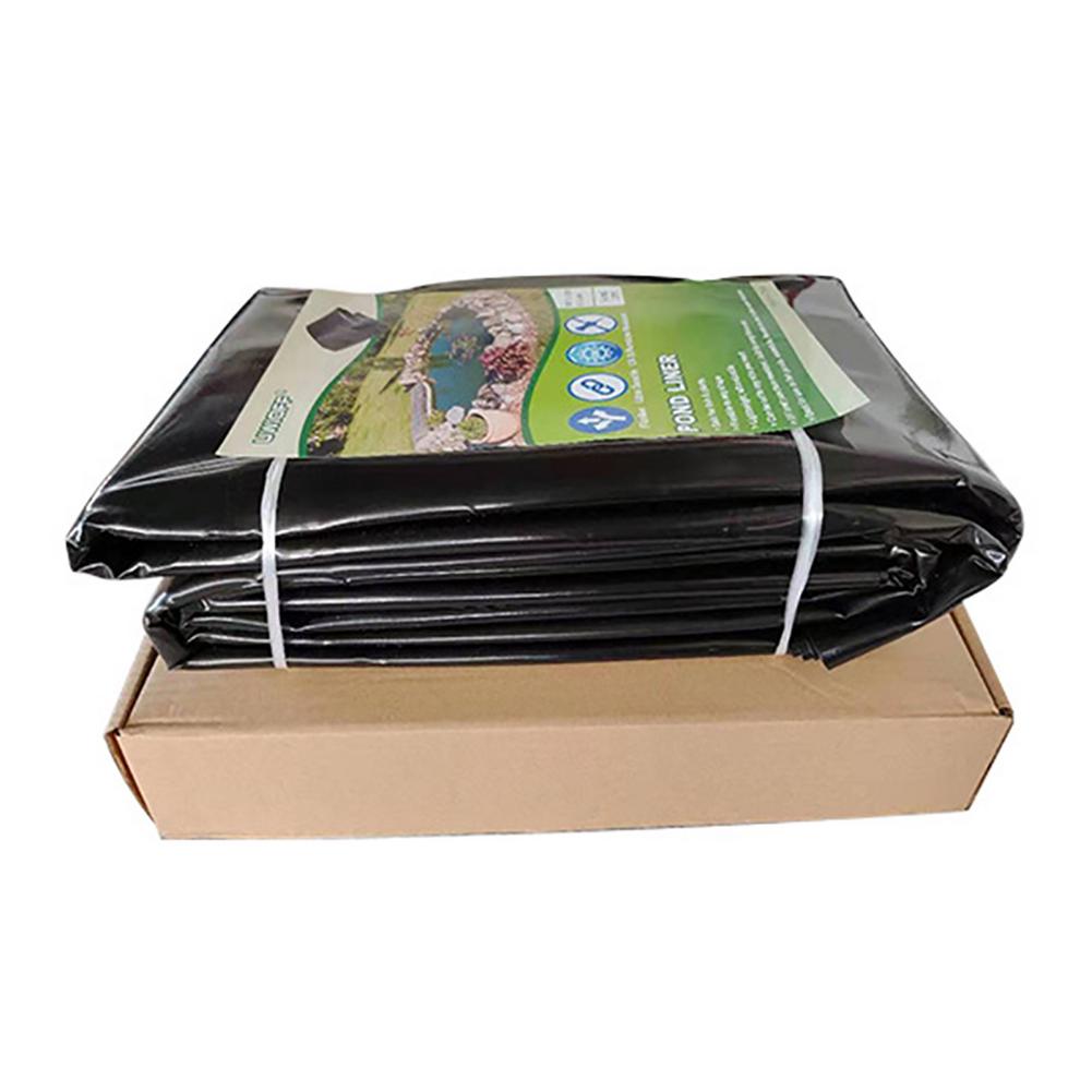 3.1x4 M HDPE Pond Liner Folding Heavy Duty Durable Water Pool Liner Waterproof Membrane Folding Sewage Tank Black Geomembrane