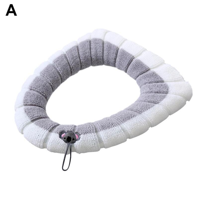Toilet Seat Cover Washable Toilet Seat Cover Cushion Cover Bathroom Bathroom Accessories Bathroom Accessories Organization: black