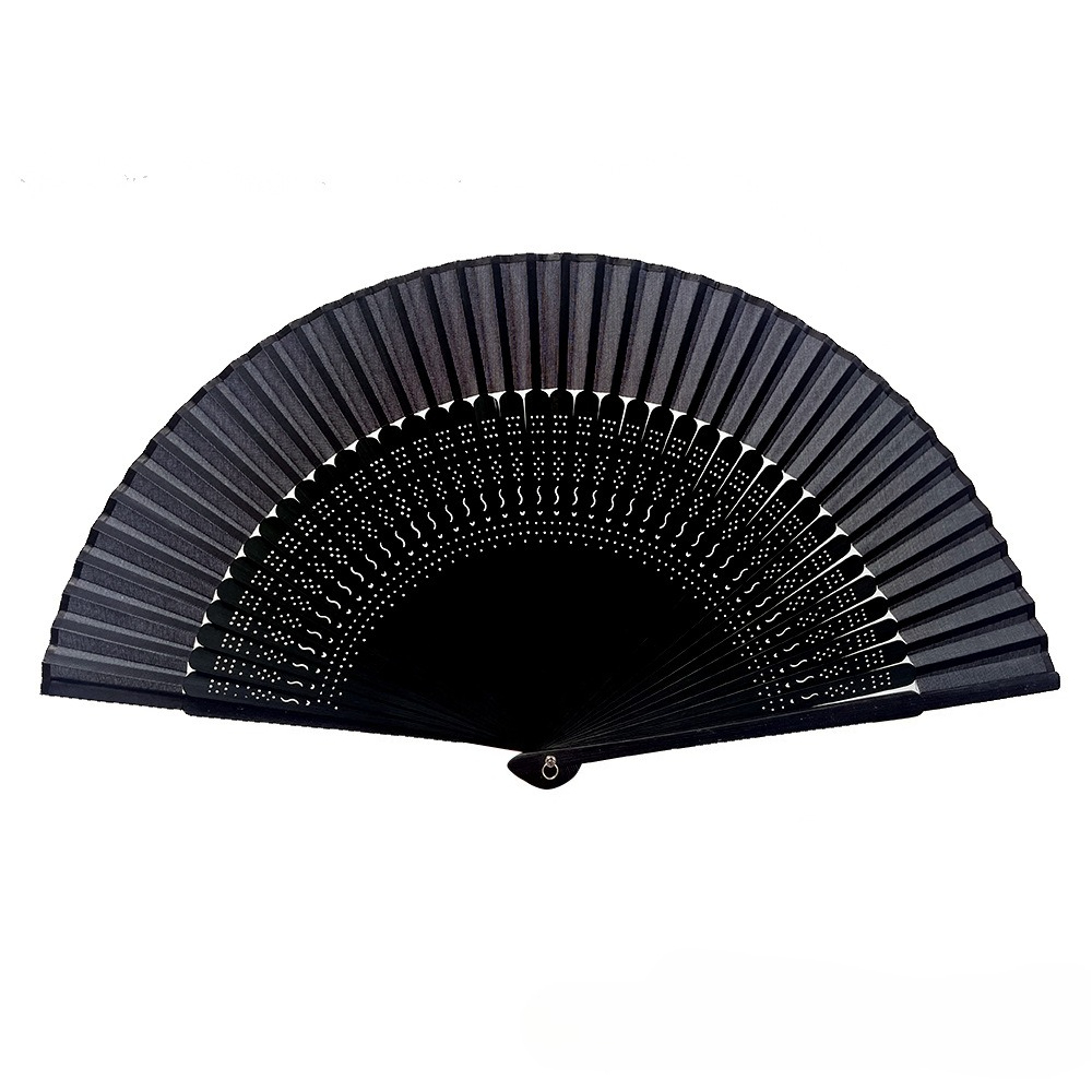 retro bambusowy wachlarz składany, wachlarz origami w kształcie serca z drewnianą ramką i białymi papierowymi łopatkami, wachlarz w drewnianej ramce, dekoracja bambusowa: Brązowy