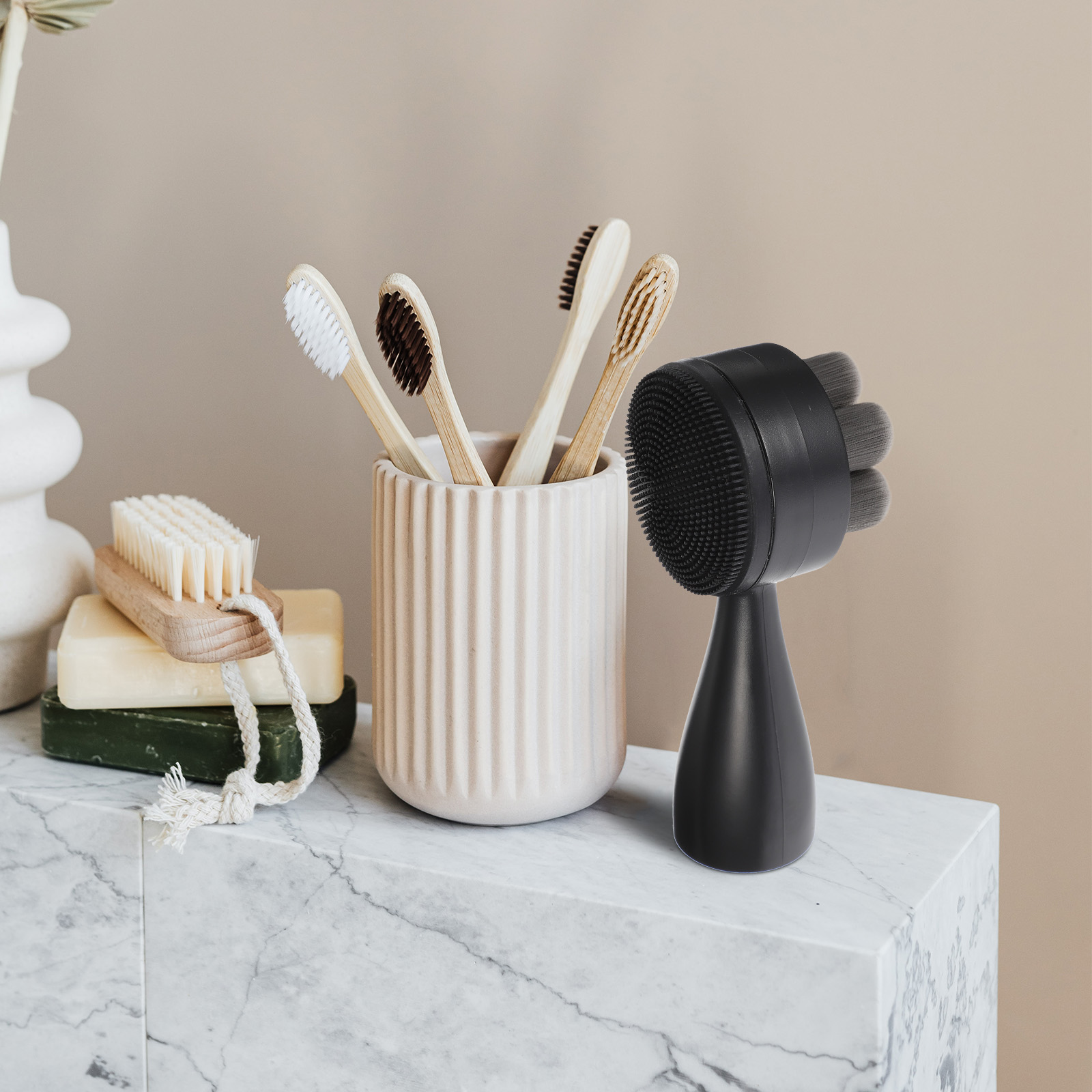 Facial Cleansing Brush Double-head Face Brush Pore Deep Cleansing Face Brush