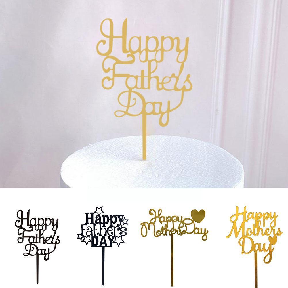 2022 Acryl Gelukkig Moederdag Cake Topper Beste Party Mom Bloem Decoratie Benodigdheden Taart Taart Tools Hart Decorating G1E8