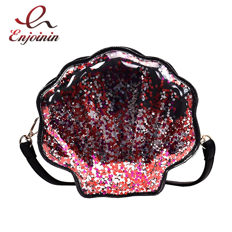 Di modo Borsette Disegno di Figura Che Scorre Paillettes di Brevetto Delle Signore di Cuoio del Sacchetto di Spalla del Tote di Crossbody del Sacchetto di Borsa Delle Donne Della Borsa del Sacchetto di Frizione