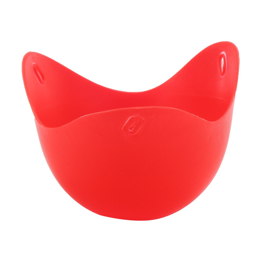 1Pc Silicone Egg Poacher Poaching Pods Pan Mould Kitchen Cooking Tool Accessory: Red