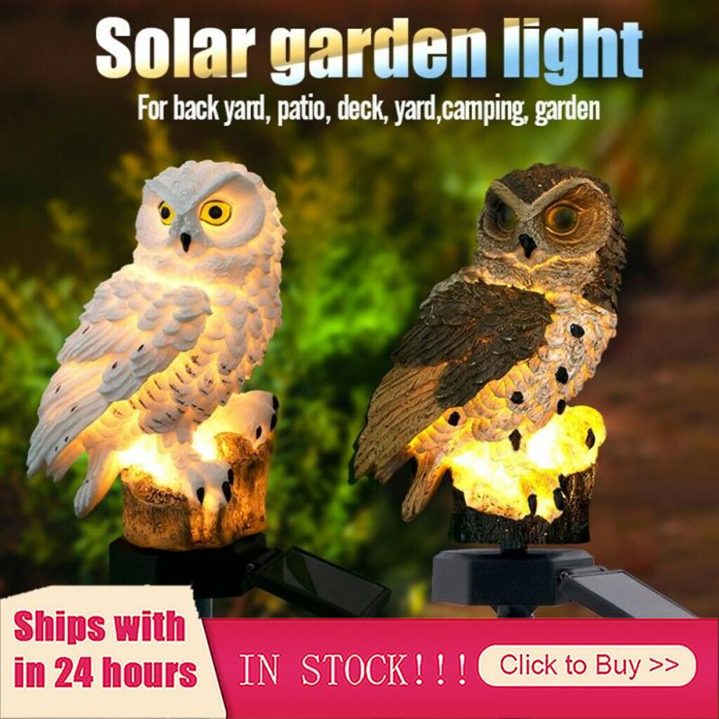 Lampa słoneczna ogrodowa rzeźby lekka papuga sowa kształt lampa słoneczna robić dekoracji ogrodu wodoodporna stocznia ogrodowa