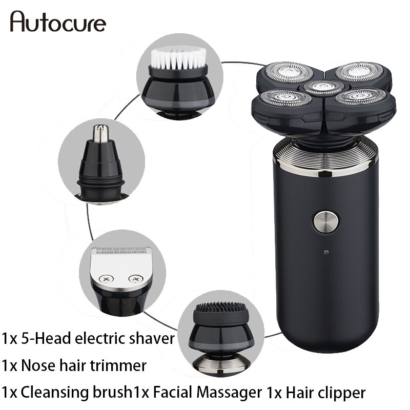 Autocure Five Floating Heads Razors Hair Clipper E... – Grandado