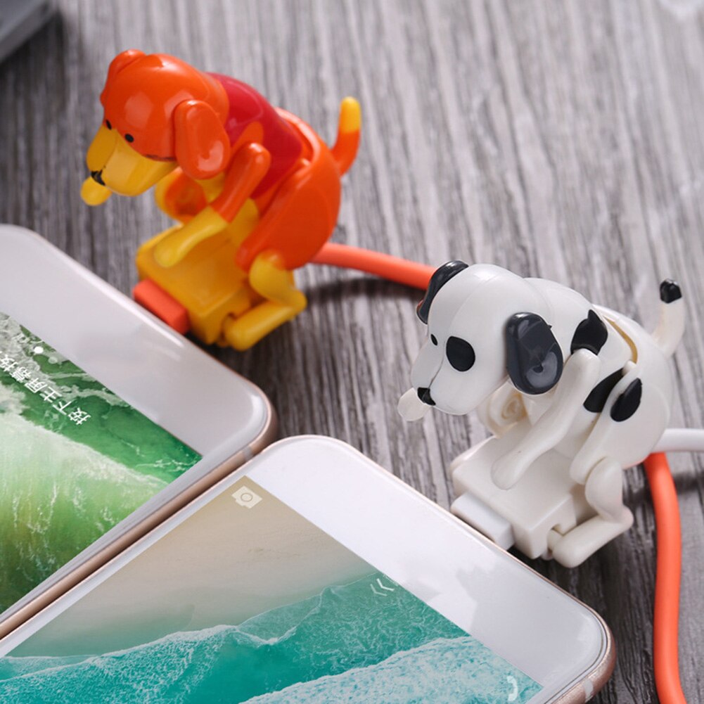 Humping Dog Fast Charger Micro Usb Creativity Small Puppy Data Cable Portable Funny Humping Dog Fast Charger Cable