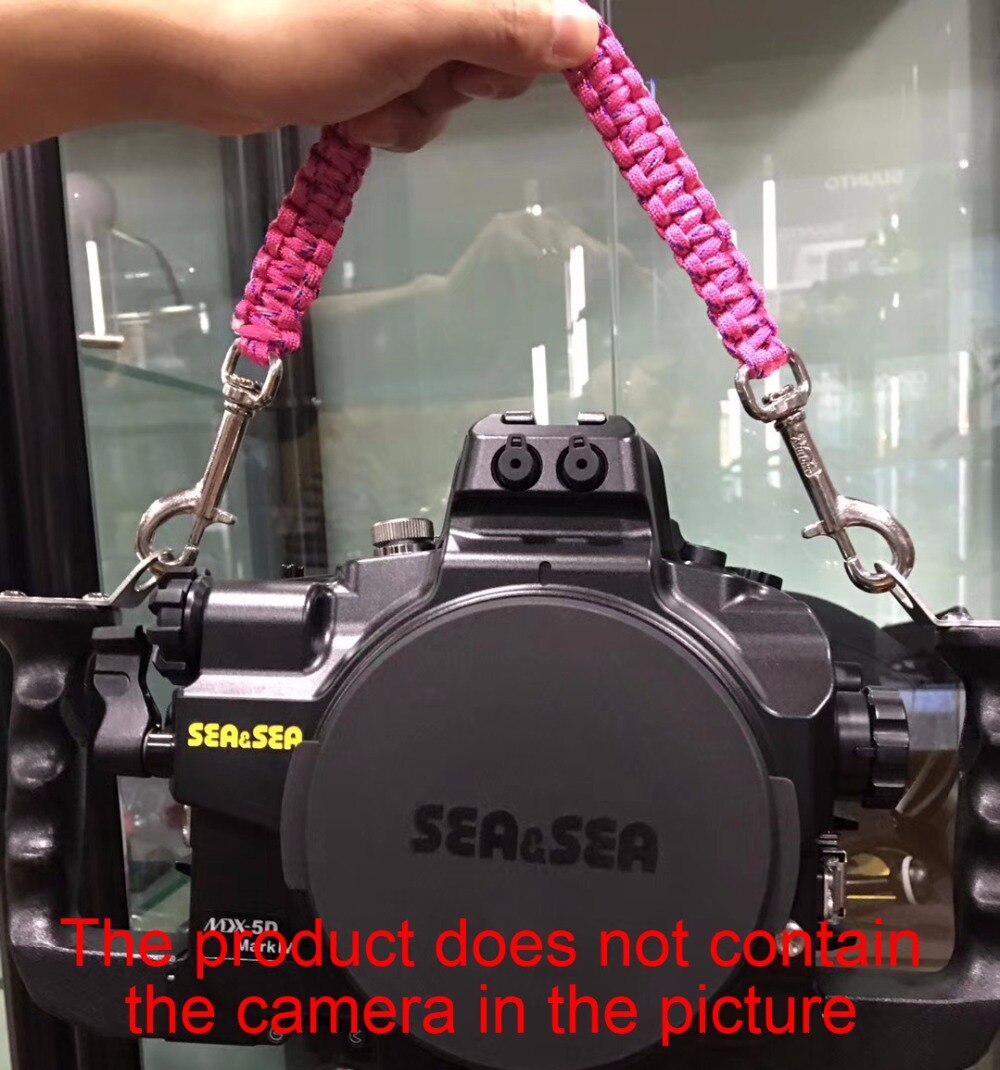 Diving camera, manual weaving, lifting, anti dropping, underwater photography tool accessories, stainless steel buckle.