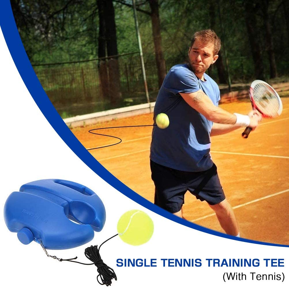Herramienta de entrenamiento de tenis de alta resistencia con cuerda elástica, práctica de pelota, rebote automático, dispositivo de entrenamiento