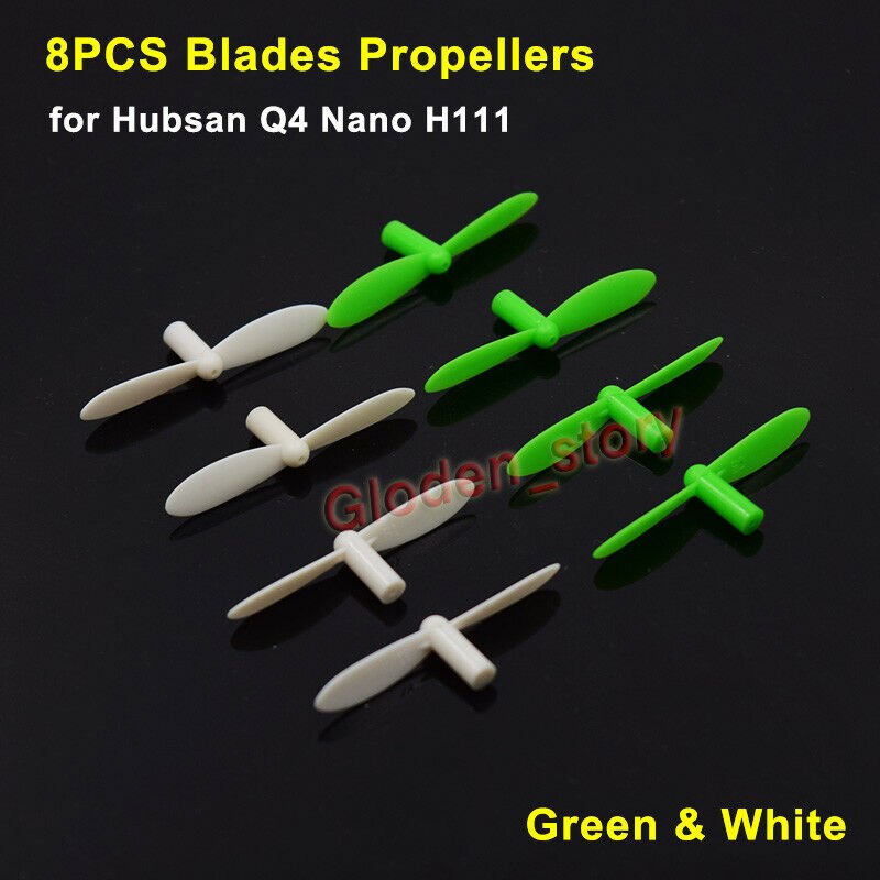 8PCS Rotor Blades Propellers Spare Parts For Hubsan Q4 Nano H111 Quadcopter