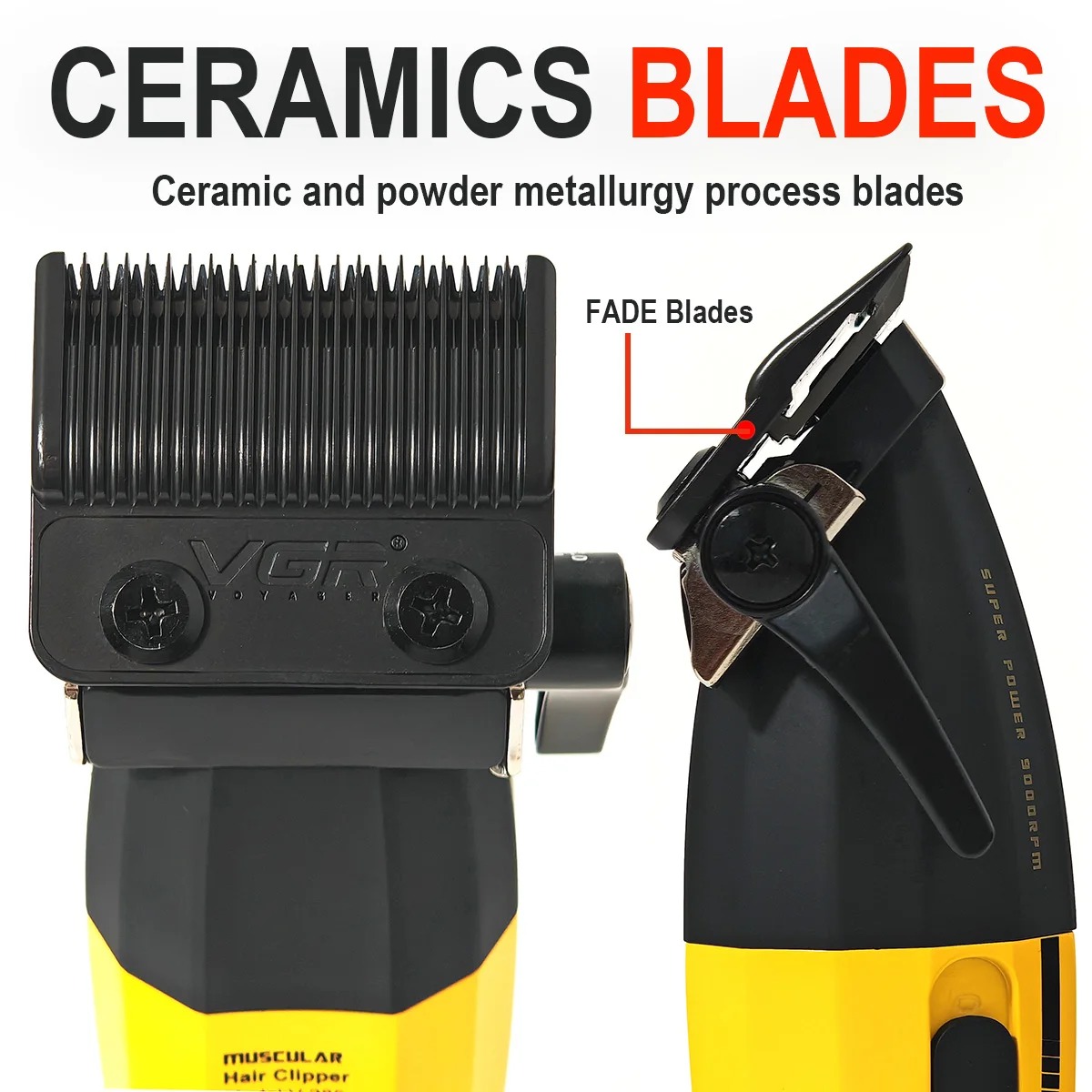 VGR Maszynka robić strzyżenia włosów Profesjonalna Trymer robić włosów 9000RPM Maszyna robić strzyżenia włosów Maszynki fryzjerskie Metalowe Elektryczne Trymer dla mężczyzn V-003 V-285