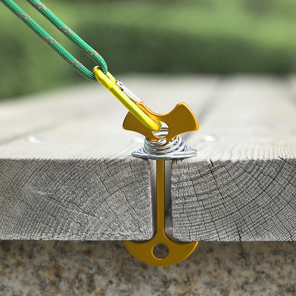 Luifel Vaste Nail Verstelbare Plank Lente Fishbone Anker Haringen Outdoor Camping Tent Voorjaar Gesp Luifel Vaste Haak Gesp