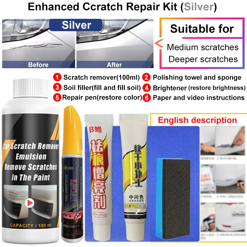 Auto Kras Remover Verf Care Tools Auto Swirl Remover Krassen Reparatie Polijsten Auto Body Slijpen Compound Anti Kras Wax: Oranje