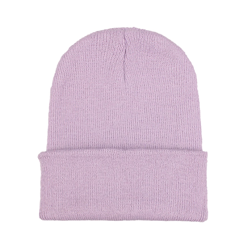 Wollen muts herfst winter unisex wollen muts zachte gebreide muts schedel mutsen warme effen kleur skimuts