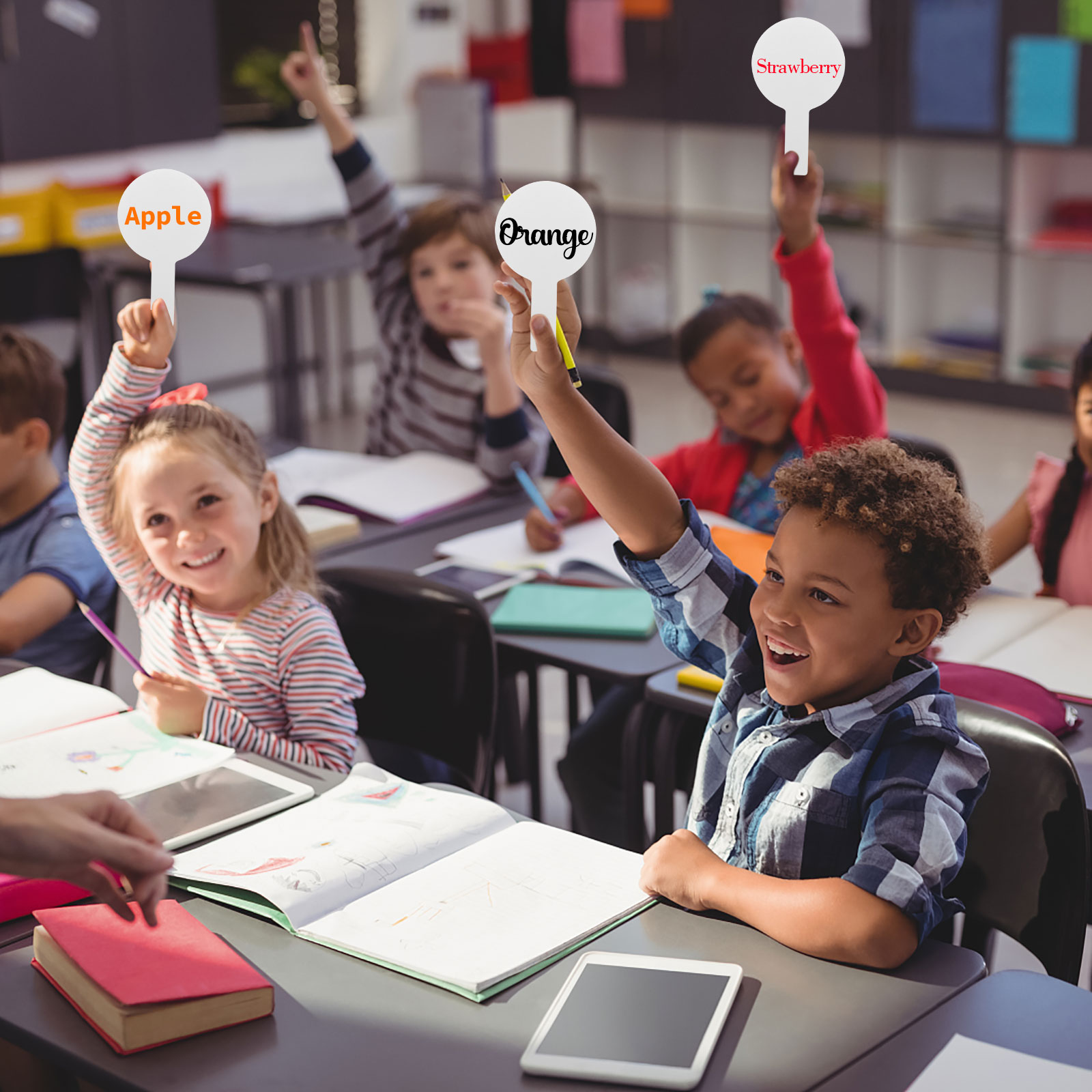 10-100 Stuks Droog Wissen Antwoord Peddels Handheld Dubbelzijdige Peddels Mini White Boards Kleine White Board Droog Wissen borden Veiling
