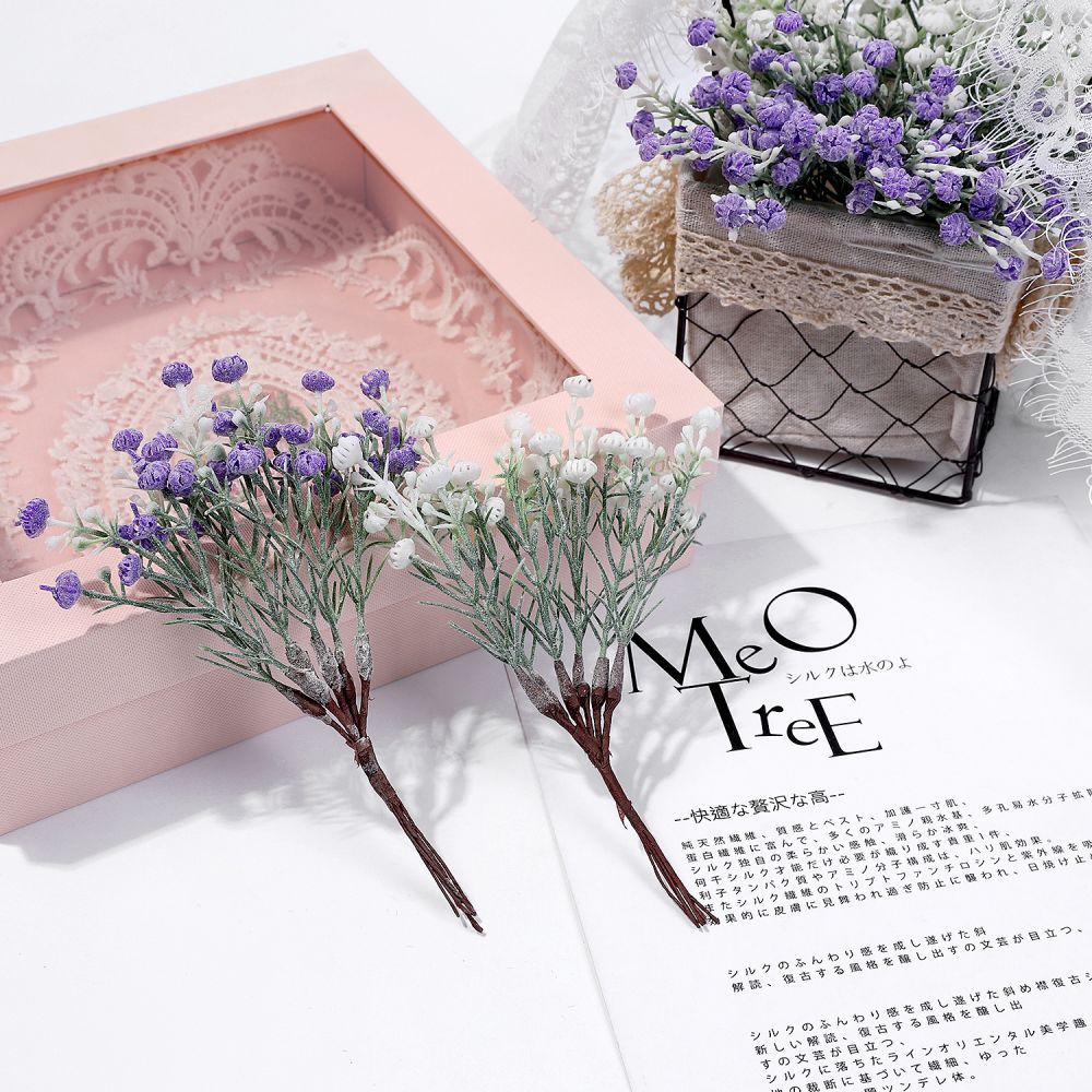 6 Stuks Kunstbloemen Lavendel Bloemen Boeket Voor Wedding Party Home Decoration Diy Krans Muur Tuin Decoratie Accessoires