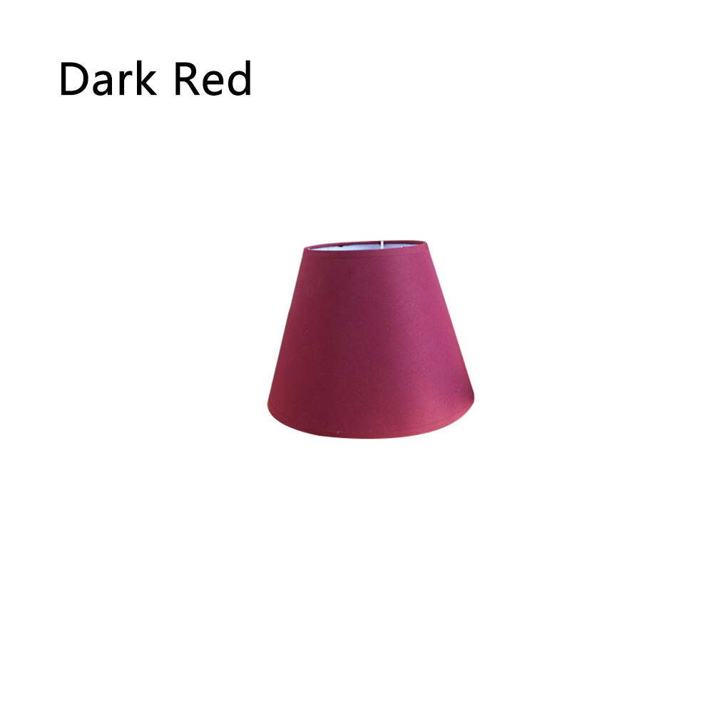 Tissu abat jour Art déco solide abat jour applique lampe de Table abat jour moderne pour la décoration de la maison: Dark Red