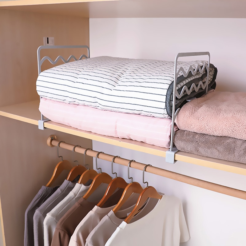 Divisori per ripiani per armadio ripiani divisori per guardaroba divisori per armadio divisori per desktop organizzare porta asciugamani per utensili