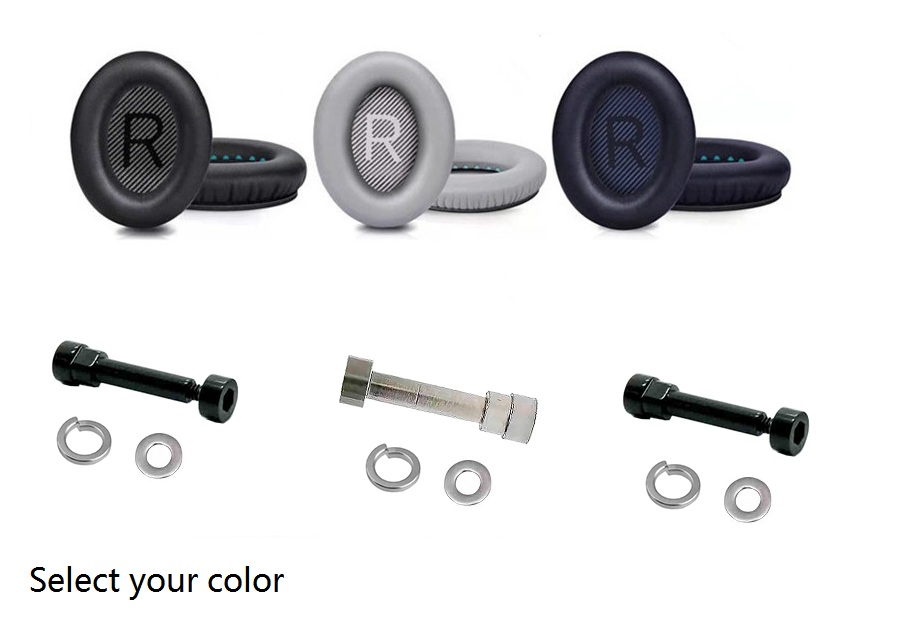 Originele Hoofdband Scharnier Swivel voor Bose QC35 Draadloze Hoofdtelefoon Reparatie Onderdelen Vervanging Earpad van QC 35 & 45: XS / Bruin