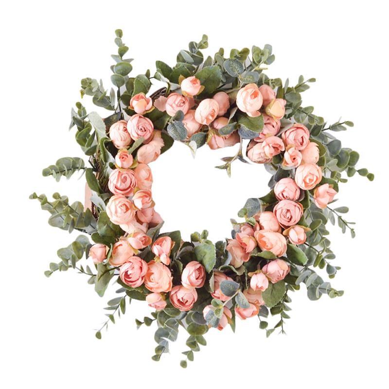 13.78in Künstliche Kranz Lebensechte die Seide Blume Kranz Hängen Kranz Für Hochzeit 35cm Tür Kranz Hause Dekoration Liefert: Ursprünglich Titel