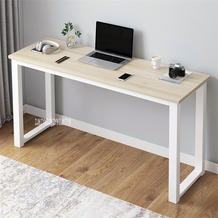 B2783 80/100cm Modern Manmade Board Steel Frame Office Computer Table Household Economical Large Desktop Study Desk