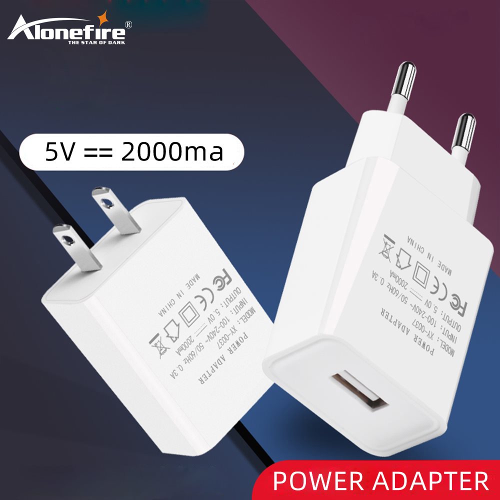 Alonefire MX-0037 Ac Dc Universele 5V 2A Usb Power Adpater Supply Volt Power Usb Charger
