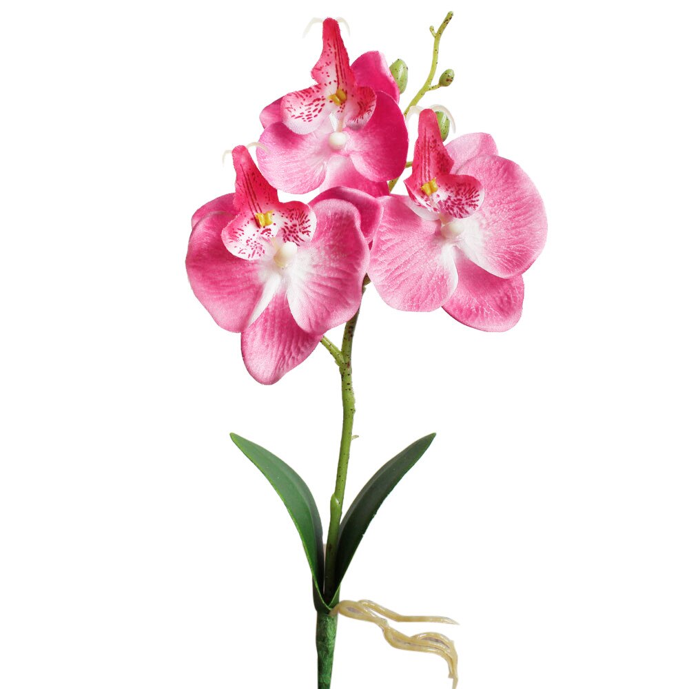 1 Pc 25 Cm Bruiloft Decoratie Kunstbloemen Triple Head Kunstmatige Vlinder Orchidee Zijde Bloem Thuis Bruiloft