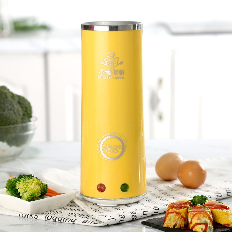 Automatic Egg Roll Maker DIY Electric Egg Cooker Boiler Kitchen Multifunctional Egg Omelette Sausage Machine 220V 140W: yellow
