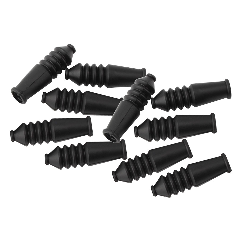 10 Pieces V-Brake Cable Brake Boot Rubber Black Mountain Bike V Brake Boot Bicycle Accessories